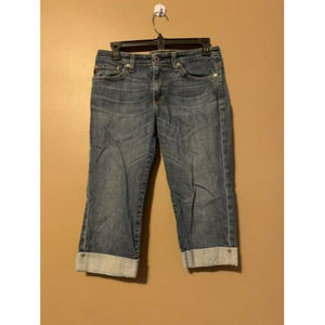 AG Adriano Goldschmied the Liberty Cuffed Jean Bermuda Capri Pants Size 29R